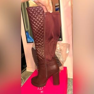 Heeled Boots Size 8.5, Wide Calf